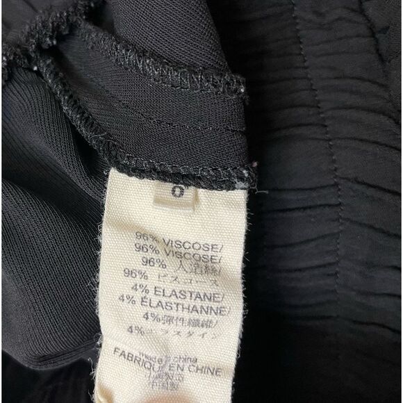 L'agence Front Zipper Pockets Mini Shorts Women Size 0 Black - Picture 7 of 8